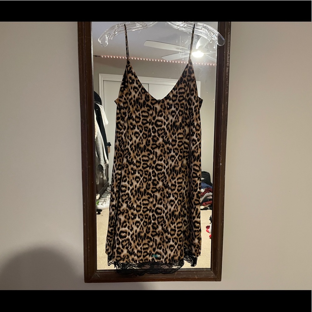sexy leopard print dress